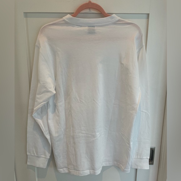 BURBERRY L/S MONOGRAM MOTIF COTTON OVERSIZED SHIRT | UNISEX SMALL - Picture 3 of 6